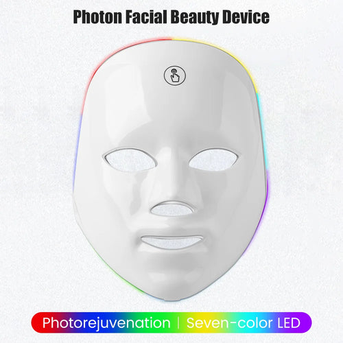 Masque LED visage rechargeable 7 couleurs